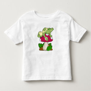 T-shirt Pour Les Tous Petits Grenouille au coucher du champignon