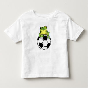 T-shirt Pour Les Tous Petits Grenouille avec balle de football
