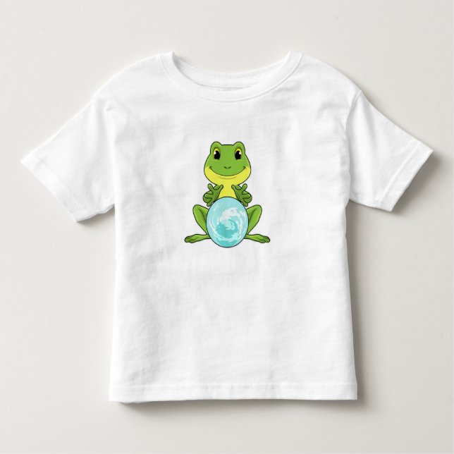 T-shirt Pour Les Tous Petits Grenouille avec boule de cristal (Devant)