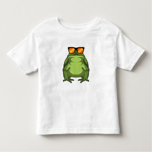 T-shirt Pour Les Tous Petits Grenouille avec lunettes de soleil