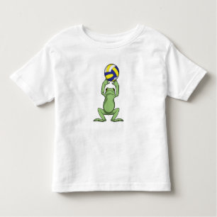 T-shirt Pour Les Tous Petits Grenouille avec volleyball
