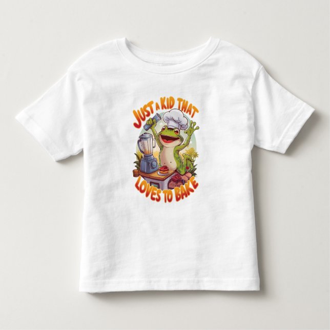 T-shirt Pour Les Tous Petits Grenouille culinaire : Frogtastic Blender Magic (Devant)