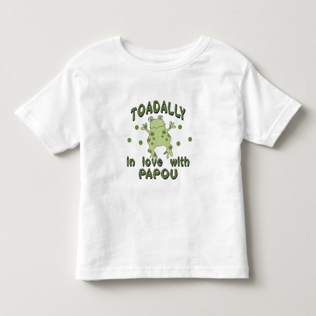 T-shirt Pour Les Tous Petits Grenouille de Papou d'amour de TOADALLY (Devant)