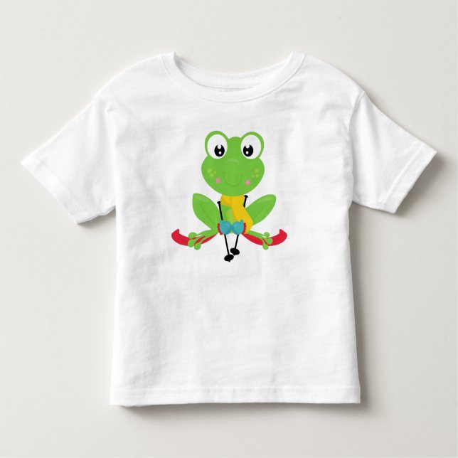 T-shirt Pour Les Tous Petits Grenouille d'hiver, Grenouille mignonne, Grenouill (Devant)