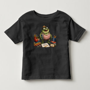 T-shirt Pour Les Tous Petits Grenouille PNG de rentrée scolaire, Décoration de