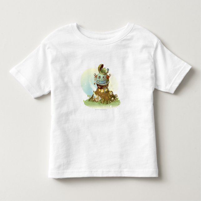 T-shirt Pour Les Tous Petits Grenouille sortant d'un UFO (Devant)