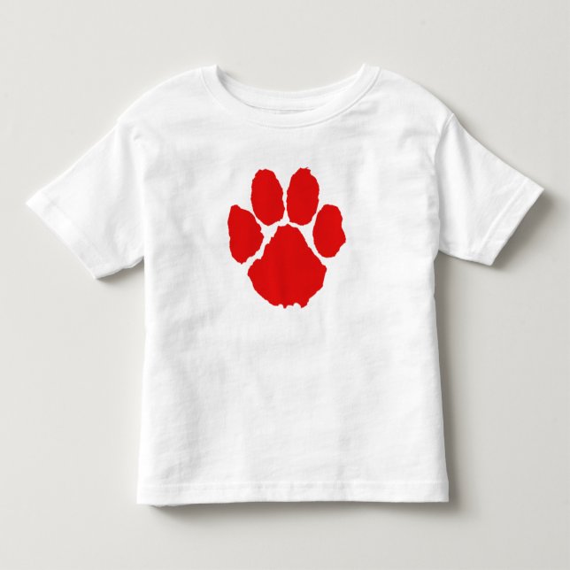 T-shirt Pour Les Tous Petits Griffe rouge      (Devant)