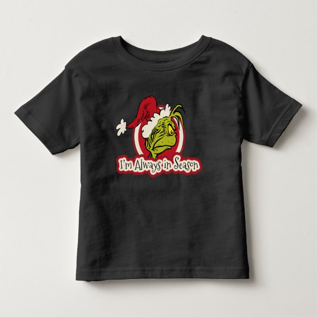 T-shirt Pour Les Tous Petits Grille | Je suis toujours en saison (Devant)