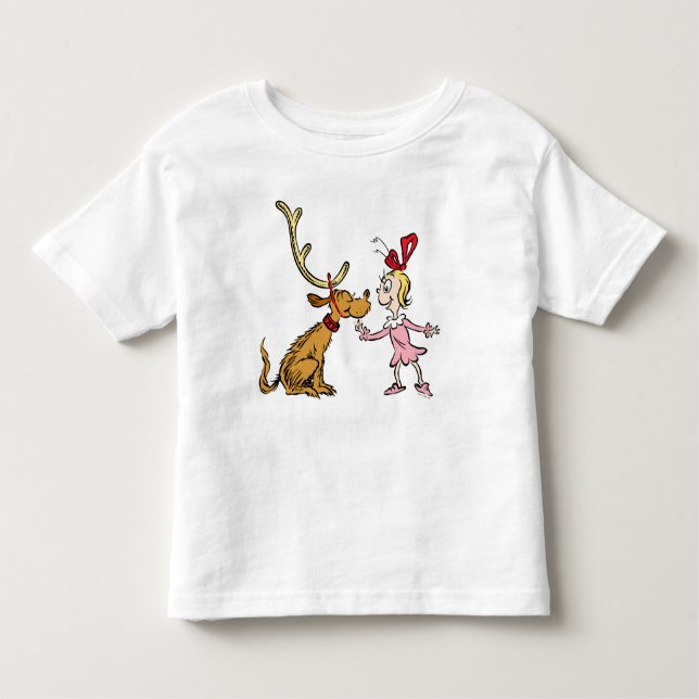 T-shirt Pour Les Tous Petits Grille | Max & Cindy Lou Qui (Devant)