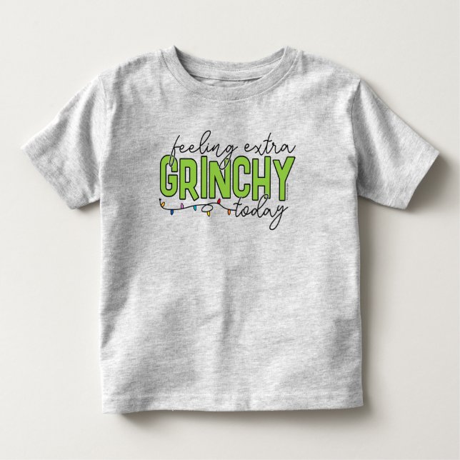 T-shirt Pour Les Tous Petits Grille | Sentiment de grinchy supplémentaire aujou (Devant)
