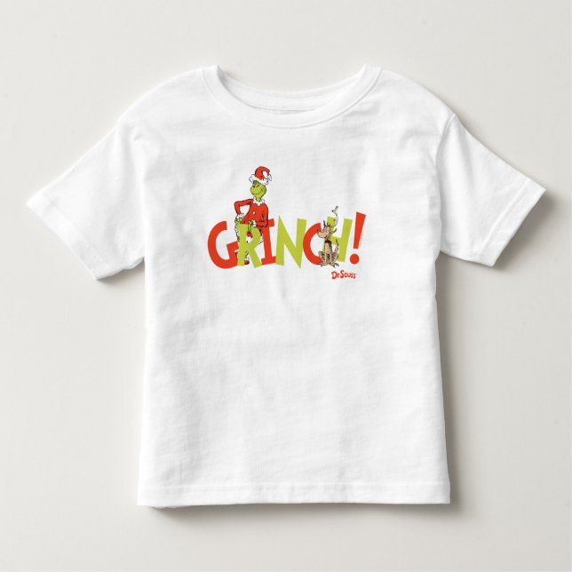 T-shirt Pour Les Tous Petits Grinch! Character Logo Graphic (Devant)