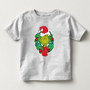 T-shirt Pour Les Tous Petits Grinch Couronne de Noël