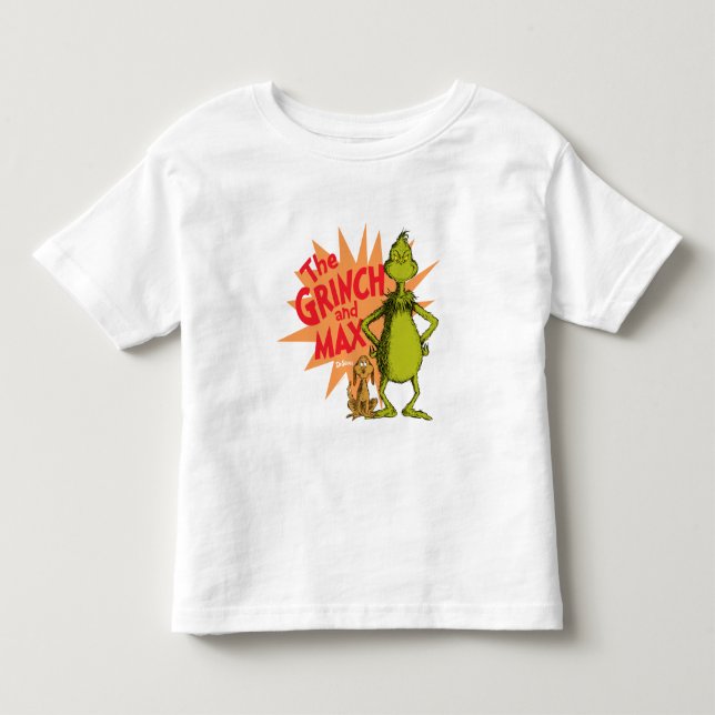 T-shirt Pour Les Tous Petits Grinch | Grinch & Max Starburst (Devant)