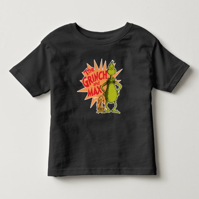 T-shirt Pour Les Tous Petits Grinch | Grinch & Max Starburst (Devant)