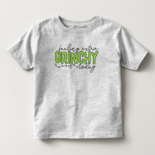 T-shirt Pour Les Tous Petits Grinch Sentiment Extra Grincheux Aujourd'hui 2