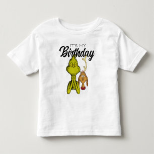 T-shirt Pour Les Tous Petits Grinch Tableau C'est mon anniversaire