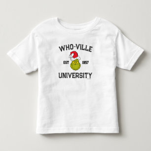 T-shirt Pour Les Tous Petits Grinch Université de Who-ville Établie en 1957