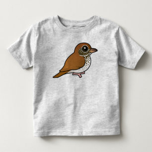 T-shirt Pour Les Tous Petits Grive en bois de Birdorable