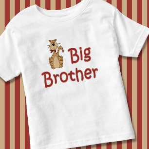 T-shirt Pour Les Tous Petits Gros Frère Tiger rayé Tabby Chat