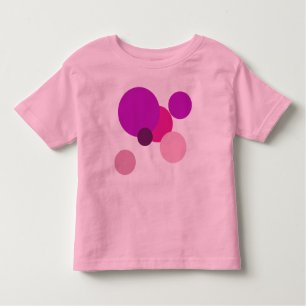 T-shirt Pour Les Tous Petits Gros pois les années 70 en violet