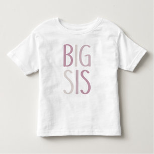 T-shirt Pour Les Tous Petits Gros seins rose et beige Texte Filles frères Soeur