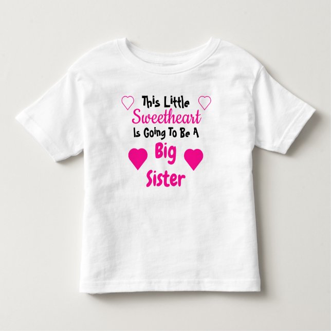 T-shirt Pour Les Tous Petits Grosse Soeur Soeur Grossesse Grossesse (Devant)