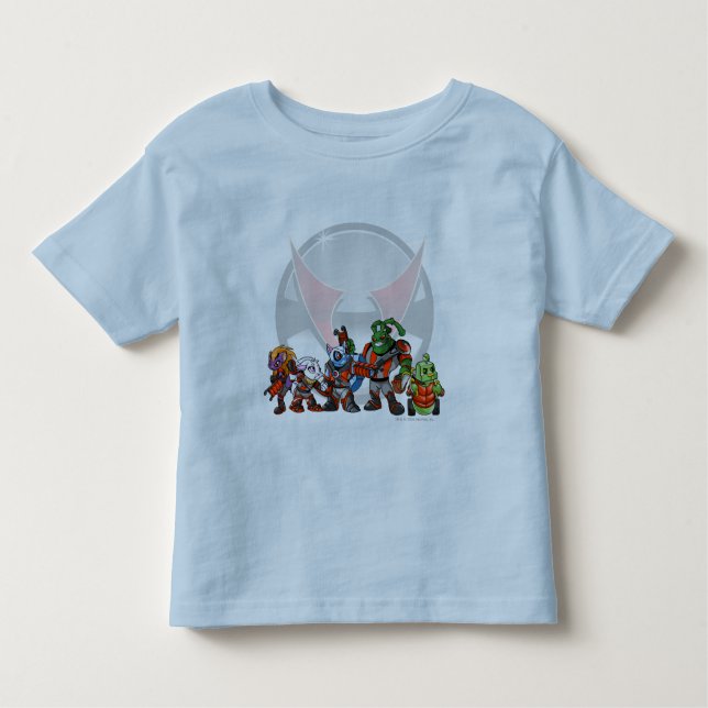 T-shirt Pour Les Tous Petits Groupe de station spatiale de Virtupets d'équipe (Devant)