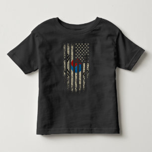 T-shirt Pour Les Tous Petits Grunge coréenne de drapeau américain