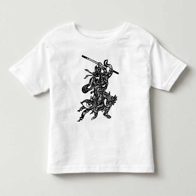 T-shirt Pour Les Tous Petits Guerrier chinois (Devant)