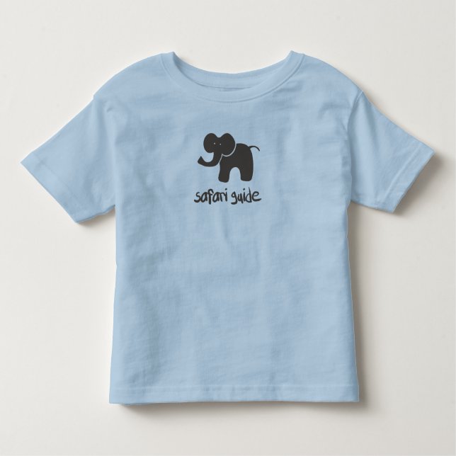 T-shirt Pour Les Tous Petits Guide de safari : Éléphant (Devant)