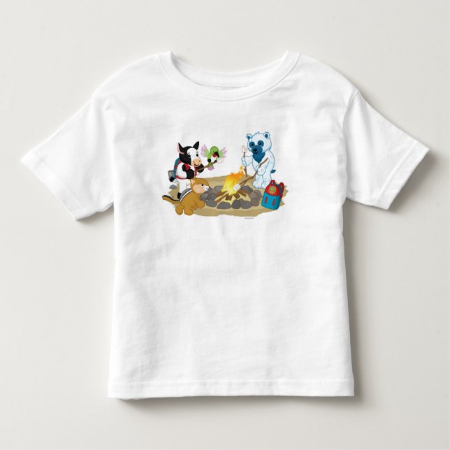 T-shirt Pour Les Tous Petits Guimauves de feu de camp de Webkinz | (Devant)