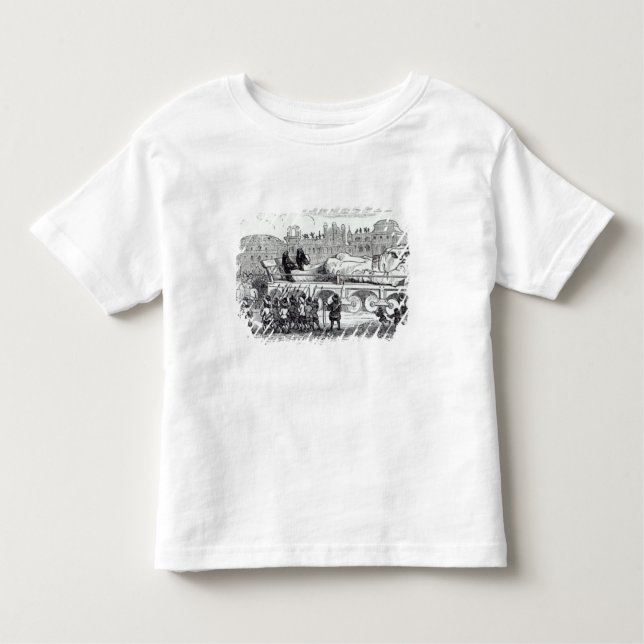 T-shirt Pour Les Tous Petits Gulliver a transporté au Lilliputian (Devant)