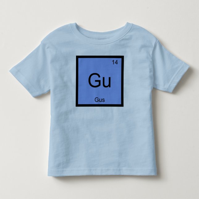 T-shirt Pour Les Tous Petits Gus  Nom Chimie Élément Tableau Périodique (Devant)
