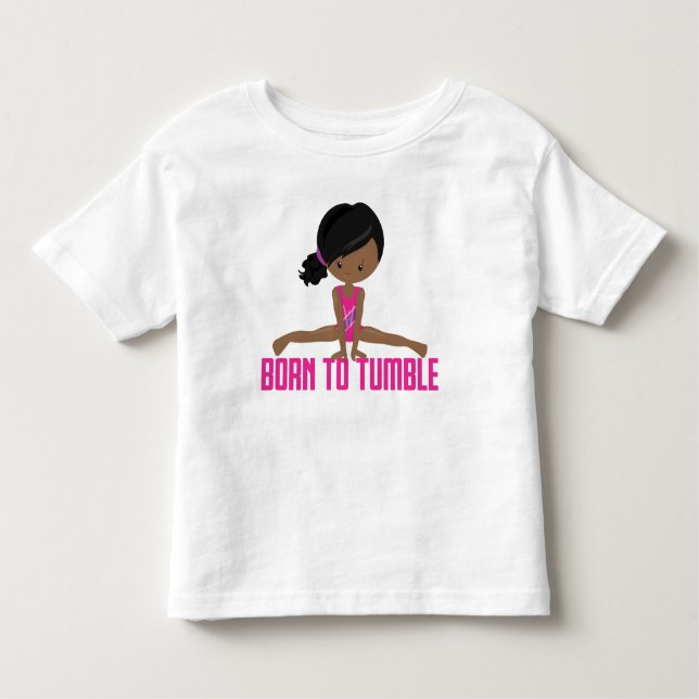 T-shirt Pour Les Tous Petits Gymnaste - Afro-Américain (Devant)