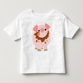 T-shirt Pour Les Tous Petits Habillement d'enfants de porc de chocolat de bande