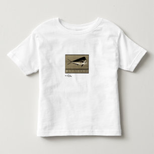 T-shirt Pour Les Tous Petits Habillement noir des enfants de Mahi-Mahi et blanc