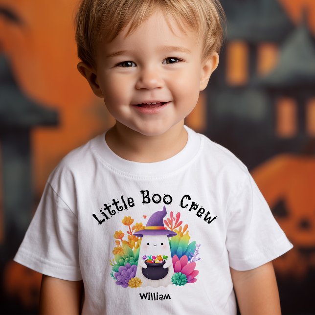 T-shirt Pour Les Tous Petits Halloween de l'équipage du petit Boo (Little Boo Crew Halloween Toddler T-shirt)