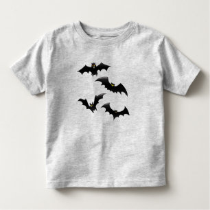 T-shirt Pour Les Tous Petits Halloween des chauves-souris volantes