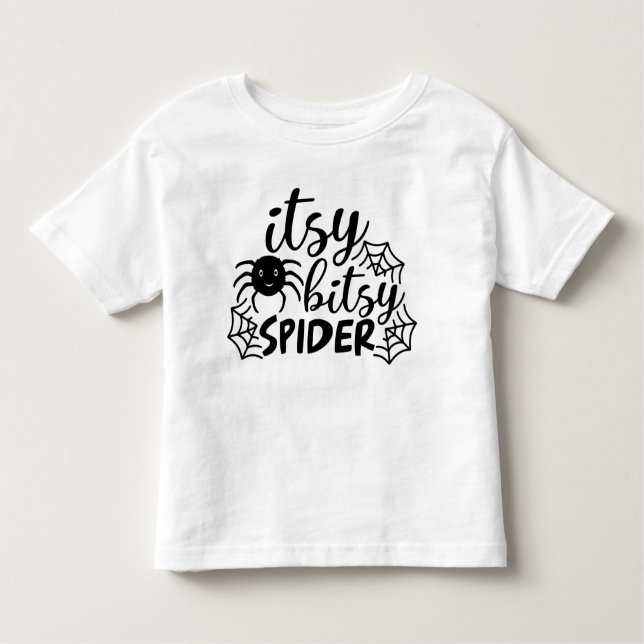 T-shirt Pour Les Tous Petits Halloween Itsy Bitsy Spider (Devant)