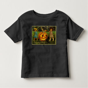 T-shirt Pour Les Tous Petits Halloween Jack-o-Lantern nuit de récolte par les e
