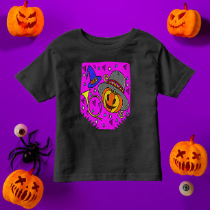 T-shirt Pour Les Tous Petits Halloween Party violet Jack OLantern Bugle