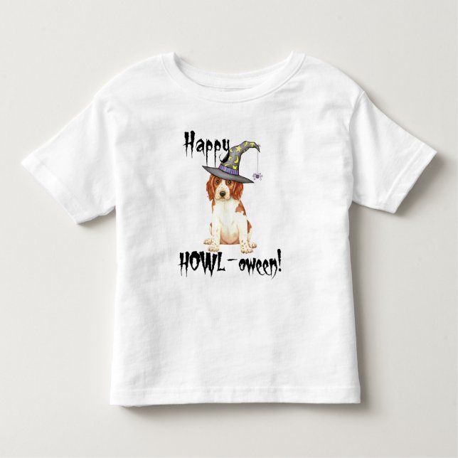 T-shirt Pour Les Tous Petits Halloween Welsh Springer Spaniel (Devant)