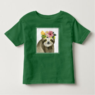 T-shirt Pour Les Tous Petits Halo tropical   Sweet Sloth