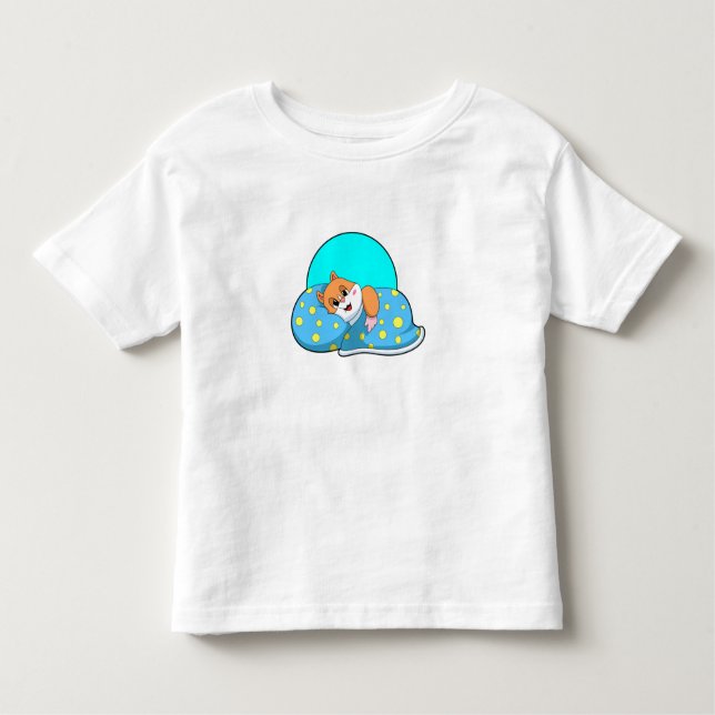 T-shirt Pour Les Tous Petits Hamster au coucher avec couverture.PNG (Devant)