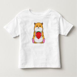 T-shirt Pour Les Tous Petits Hamster aux fraises