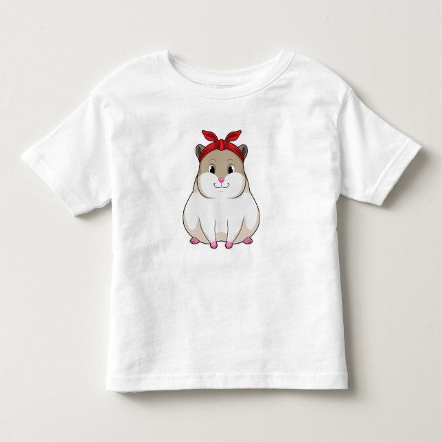 T-shirt Pour Les Tous Petits Hamster avec Bandana (Devant)
