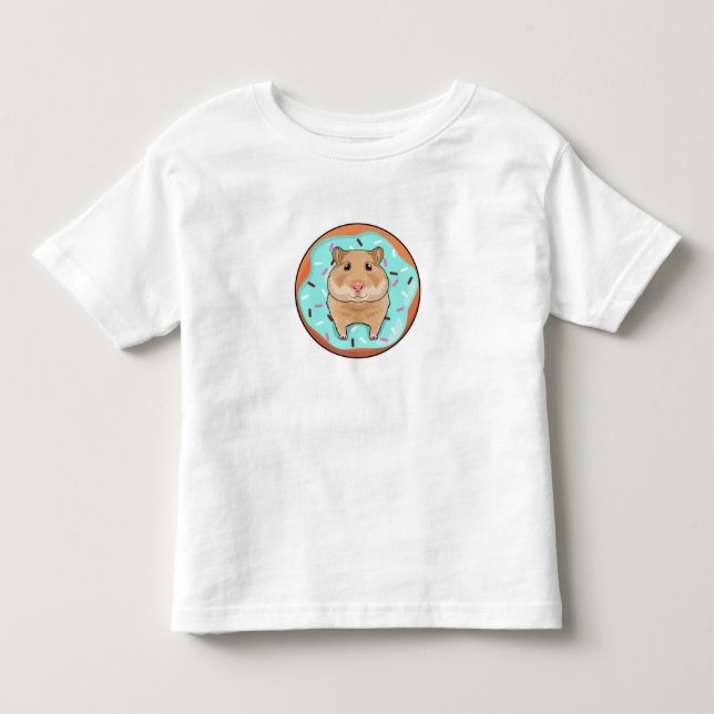 T-shirt Pour Les Tous Petits Hamster avec Donut (Devant)