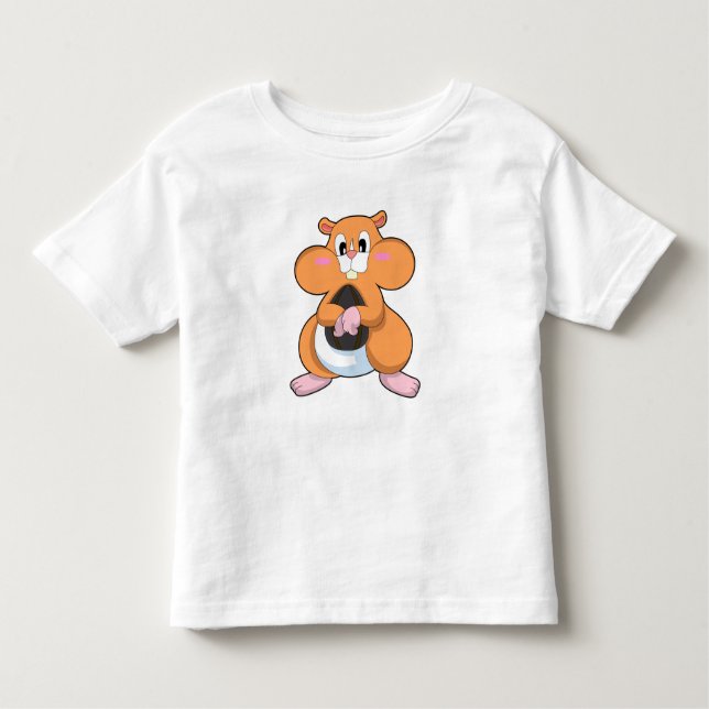 T-shirt Pour Les Tous Petits Hamster avec noyer (Devant)