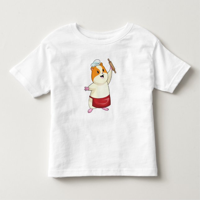 T-shirt Pour Les Tous Petits Hamster comme boulon avec broche à rouleaux (Devant)