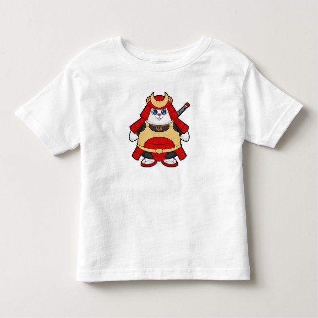 T-shirt Pour Les Tous Petits Hamster en guerrier avec Armor (Devant)